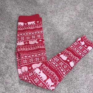 Warm winter cozy leggings